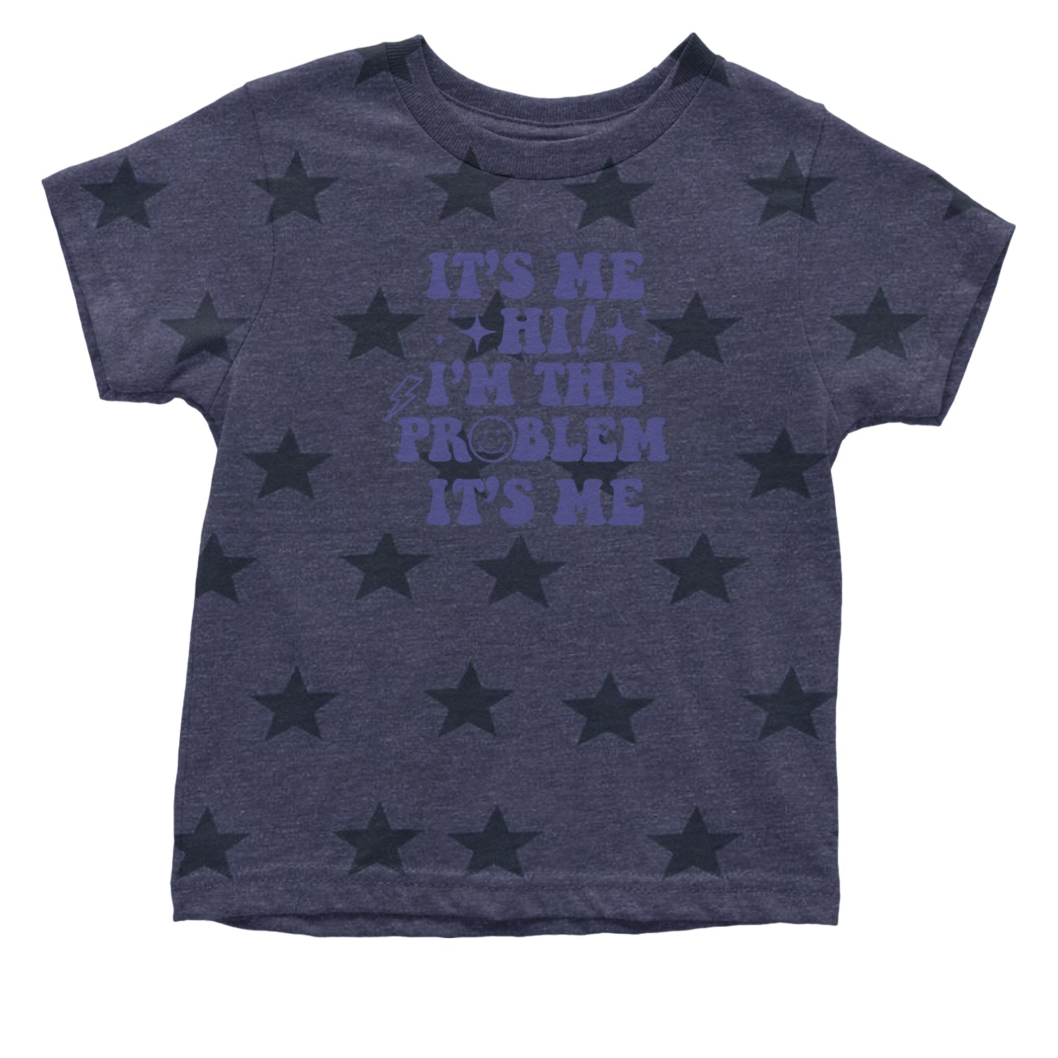 It's Me Hi I'm The Problem Infant One-Piece Romper Bodysuit and Toddler T-shirt Navy Blue STAR