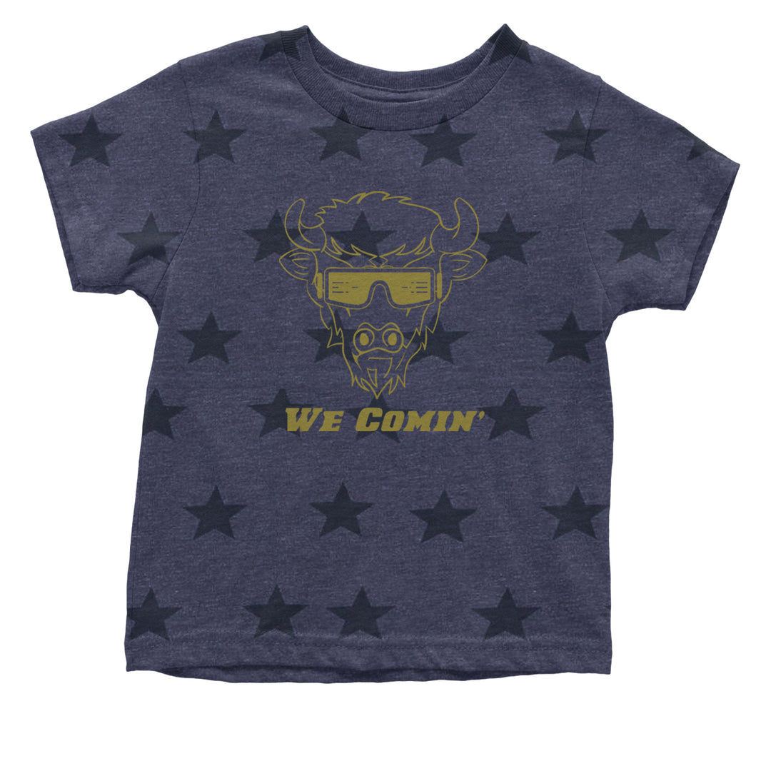 We Coming Coach Prime Colorado Infant One-Piece Romper Bodysuit and Toddler T-shirt Navy Blue STAR