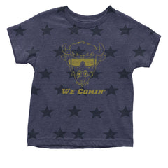 We Coming Coach Prime Colorado Infant One-Piece Romper Bodysuit and Toddler T-shirt Navy Blue STAR