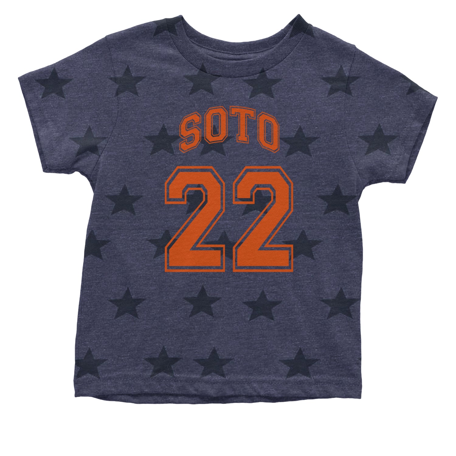 Soto Number 22 Infant One-Piece Romper Bodysuit and Toddler T-shirt Navy Blue STAR