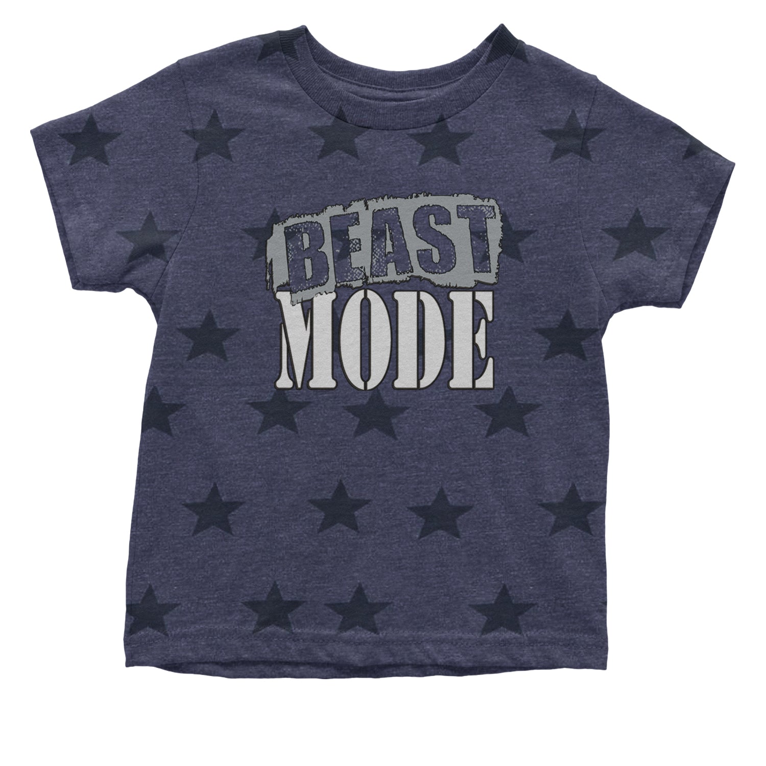 Beast Mode Training Gym Workout Infant One-Piece Romper Bodysuit and Toddler T-shirt Navy Blue STAR