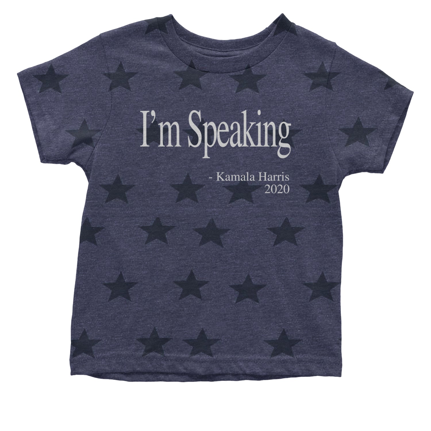 I'm Speaking - Kamala Harris Quote Infant One-Piece Romper Bodysuit and Toddler T-shirt Navy Blue STAR