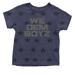 WE Dem Boys Dallas  Infant One-Piece Romper Bodysuit and Toddler T-shirt Navy Blue STAR