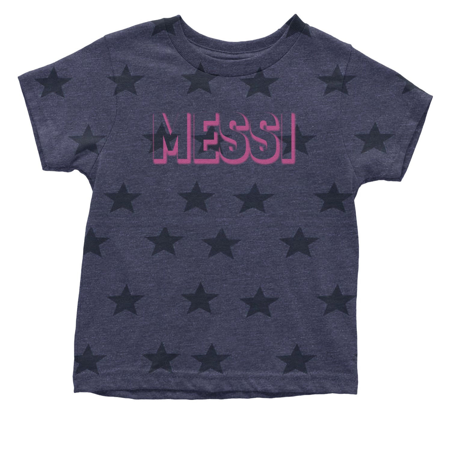 Messi OUTLINE Miami Futbol Infant One-Piece Romper Bodysuit and Toddler T-shirt Navy Blue STAR