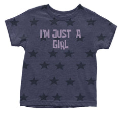 I'm Just A Girl Guts Music Infant One-Piece Romper Bodysuit and Toddler T-shirt Navy Blue STAR