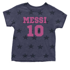 Messi World Soccer Futbol Messiami Infant One-Piece Romper Bodysuit and Toddler T-shirt Navy Blue STAR