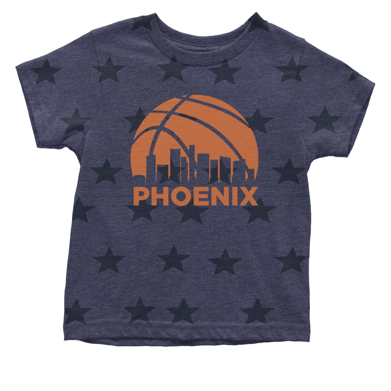 Phoenix Basketball Sunset City Skyline Infant One-Piece Romper Bodysuit and Toddler T-shirt Navy Blue STAR