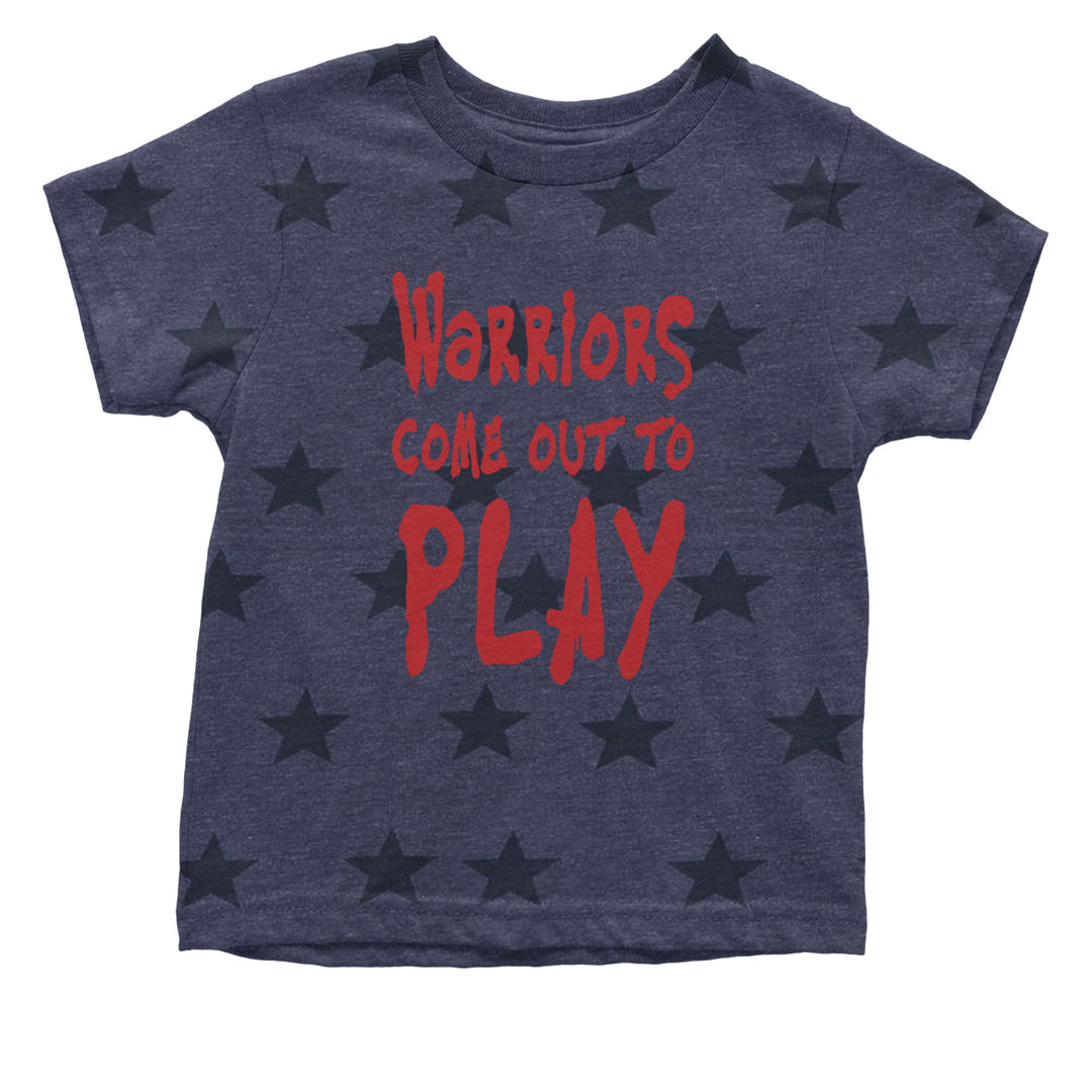 Warriors Come Out To Play  Infant One-Piece Romper Bodysuit and Toddler T-shirt Navy Blue STAR