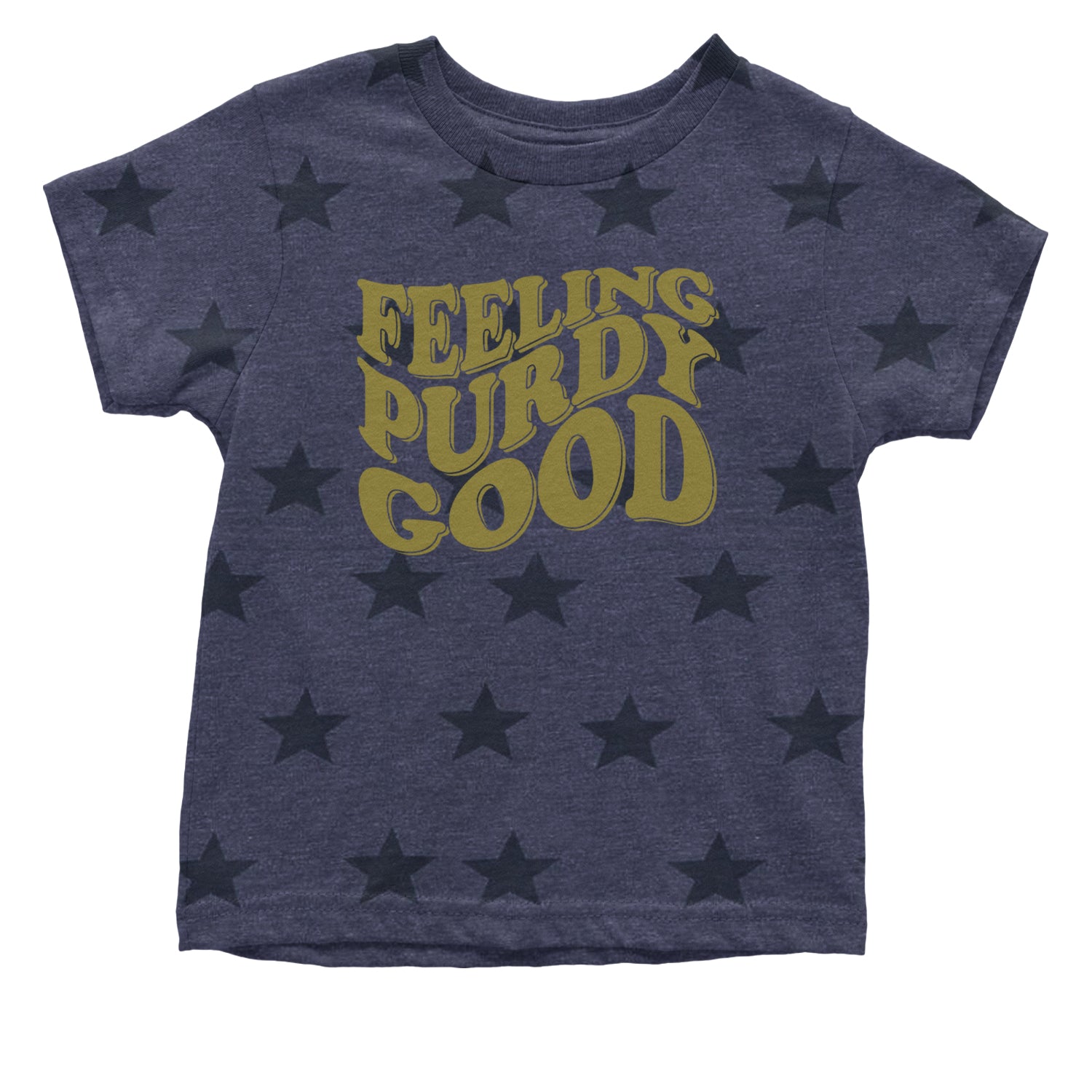 Feeling Purdy Good San Francisco Infant One-Piece Romper Bodysuit and Toddler T-shirt Navy Blue STAR