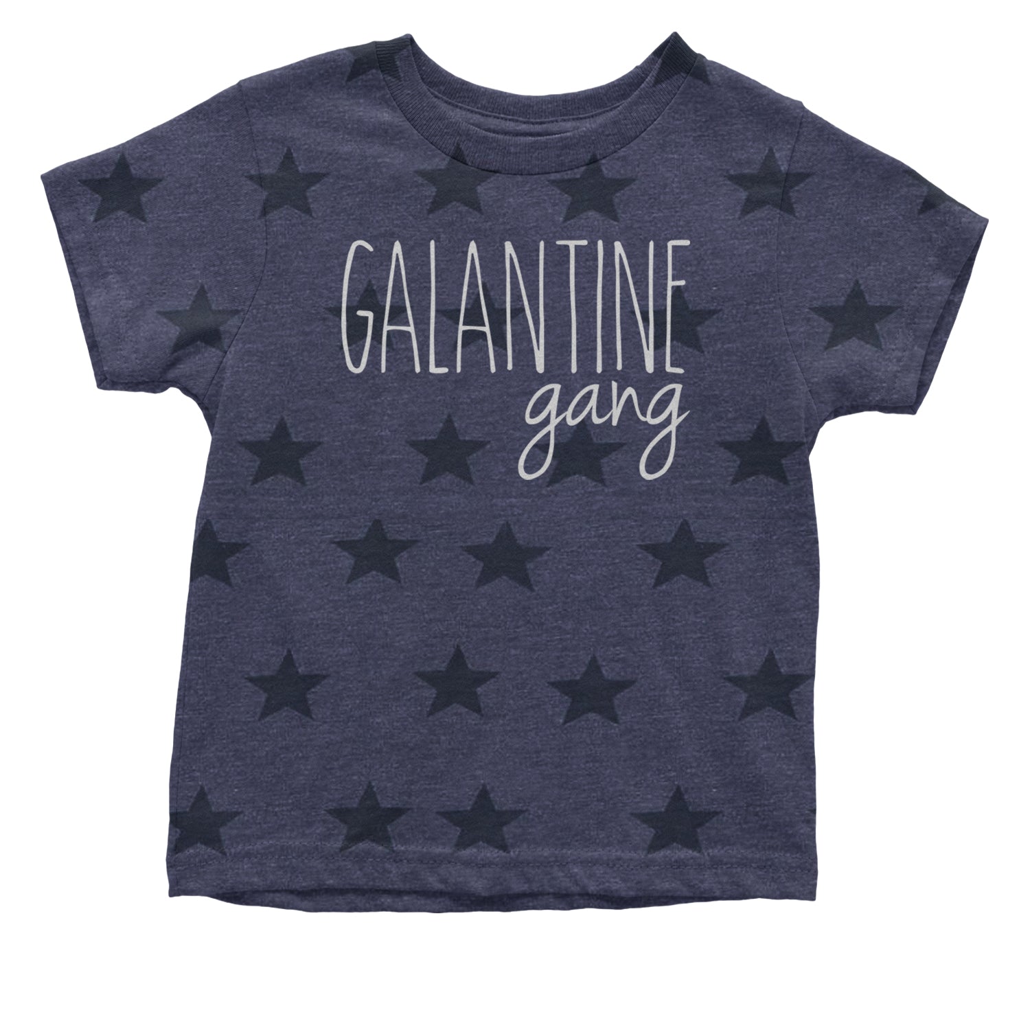 Galentine Gang Valentine's Shirt Infant One-Piece Romper Bodysuit and Toddler T-shirt Navy Blue STAR