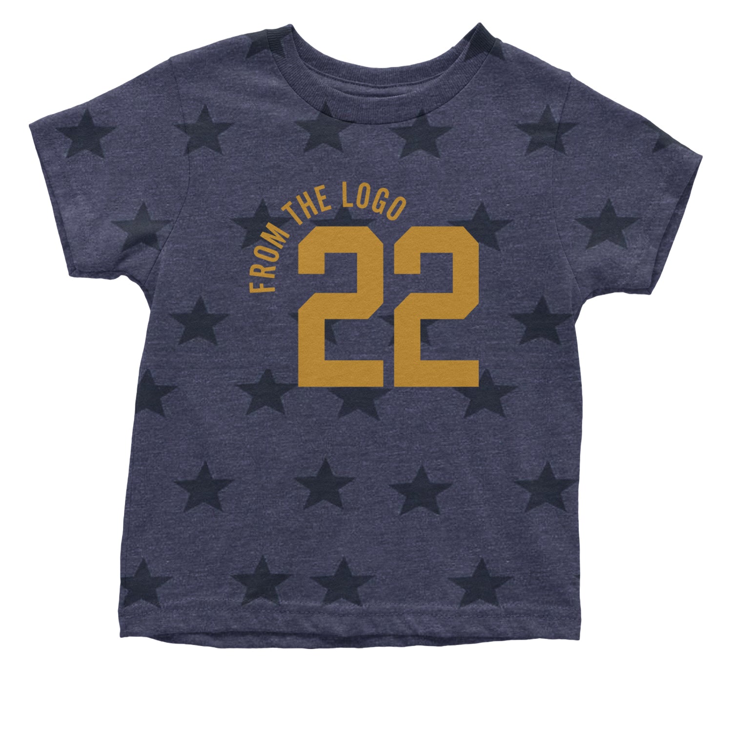 From The Logo #22 Basketball Infant One-Piece Romper Bodysuit and Toddler T-shirt Navy Blue STAR