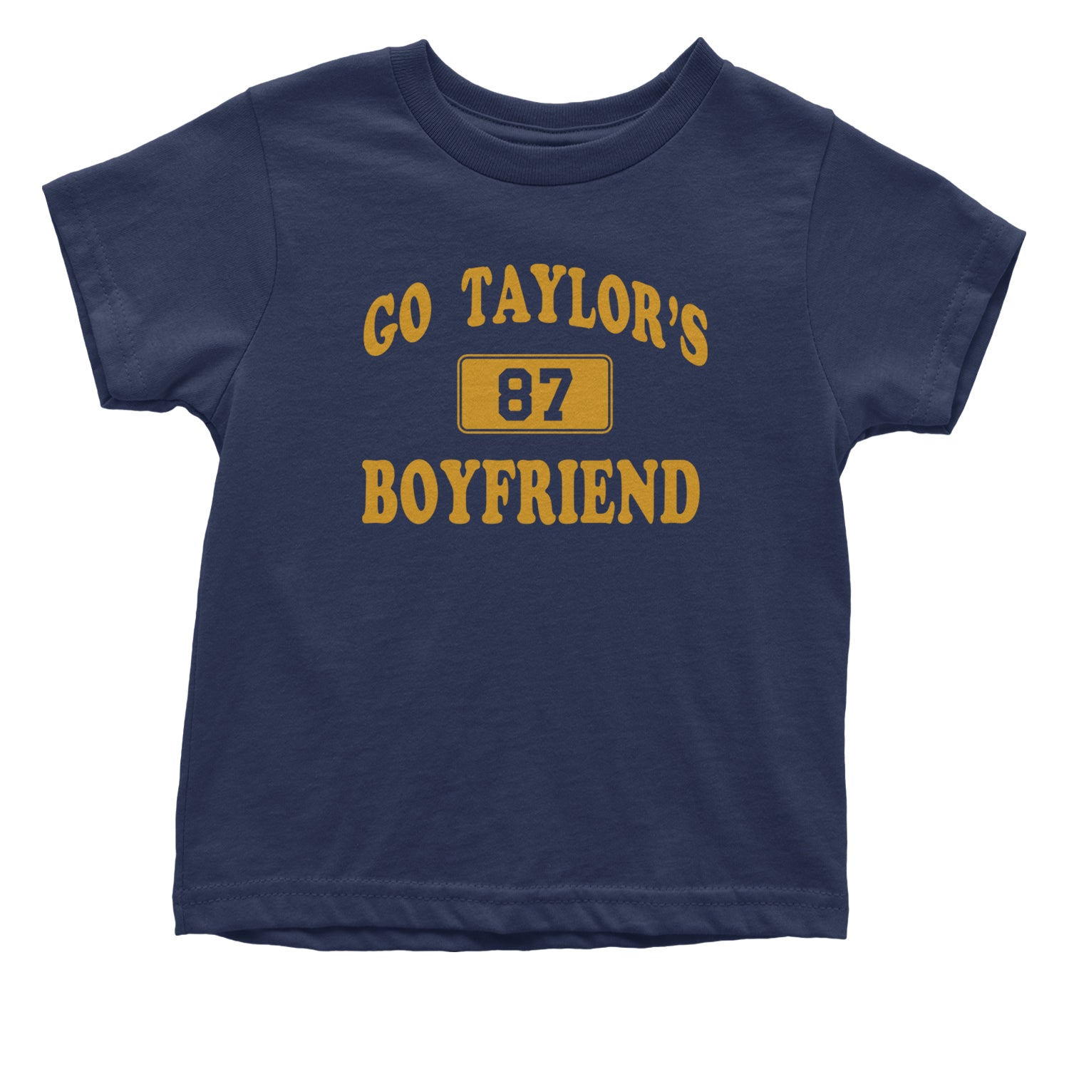 Go Taylor's Boyfriend Kansas City Infant One-Piece Romper Bodysuit and Toddler T-shirt Navy Blue