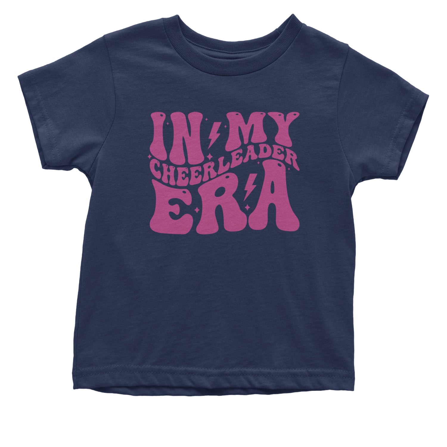 In My Cheerleader Era Infant One-Piece Romper Bodysuit and Toddler T-shirt Navy Blue