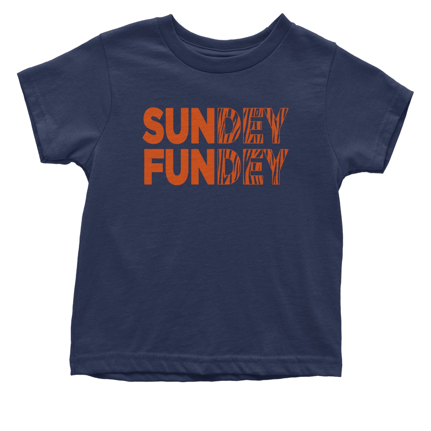 SunDEY FunDEY Sunday FundayInfant One-Piece Romper Bodysuit and Toddler T-shirt Navy Blue