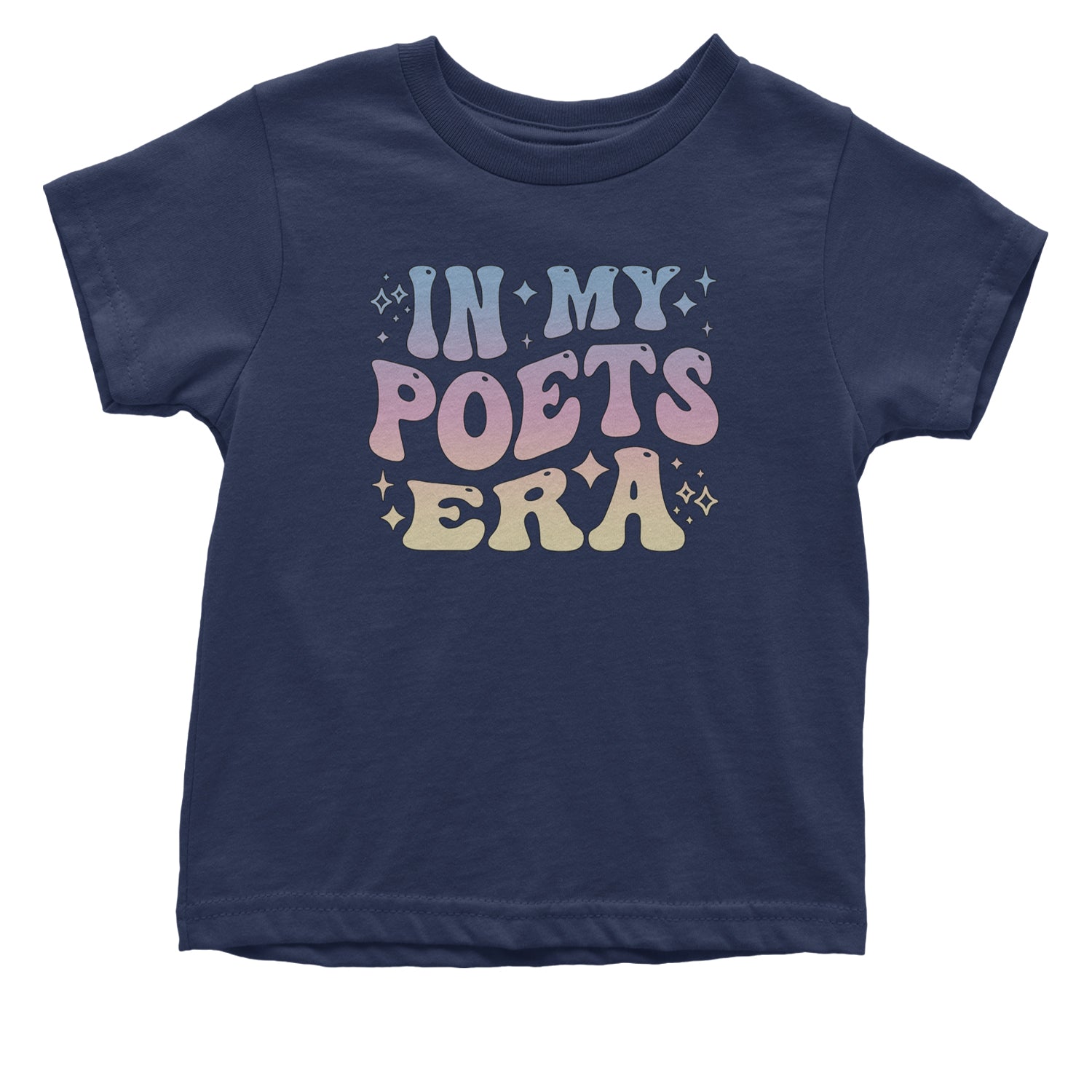 In My Poet Era Tie Dye TTPD Music Infant One-Piece Romper Bodysuit and Toddler T-shirt Navy Blue