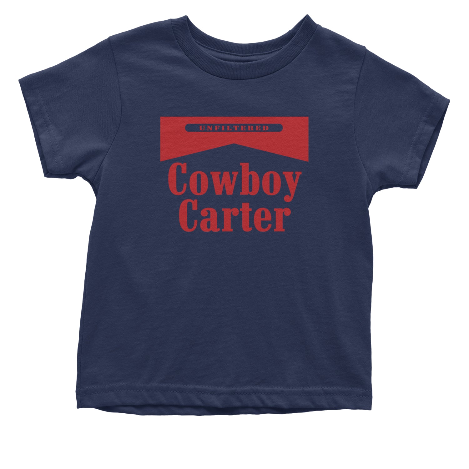 Cowboy Karter Country Act Two Infant One-Piece Romper Bodysuit and Toddler T-shirt Navy Blue