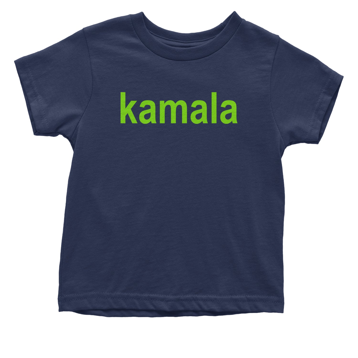 Kamala Bright Green Brat Coconut Tree Infant One-Piece Romper Bodysuit and Toddler T-shirt Navy Blue