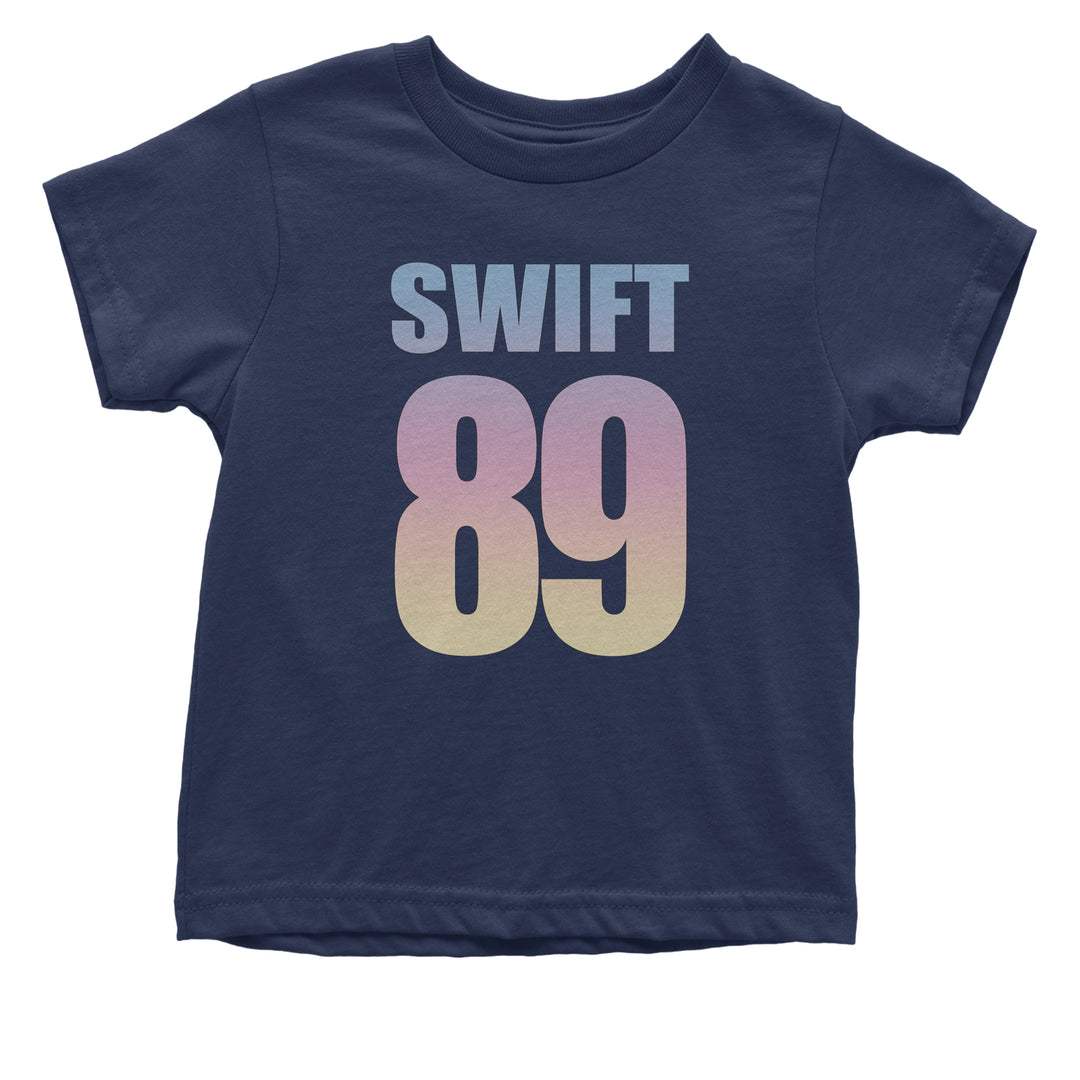 Lover Era Swift 89 Birth Year Music Fan TTPD Infant One-Piece Romper Bodysuit and Toddler T-shirt Navy Blue