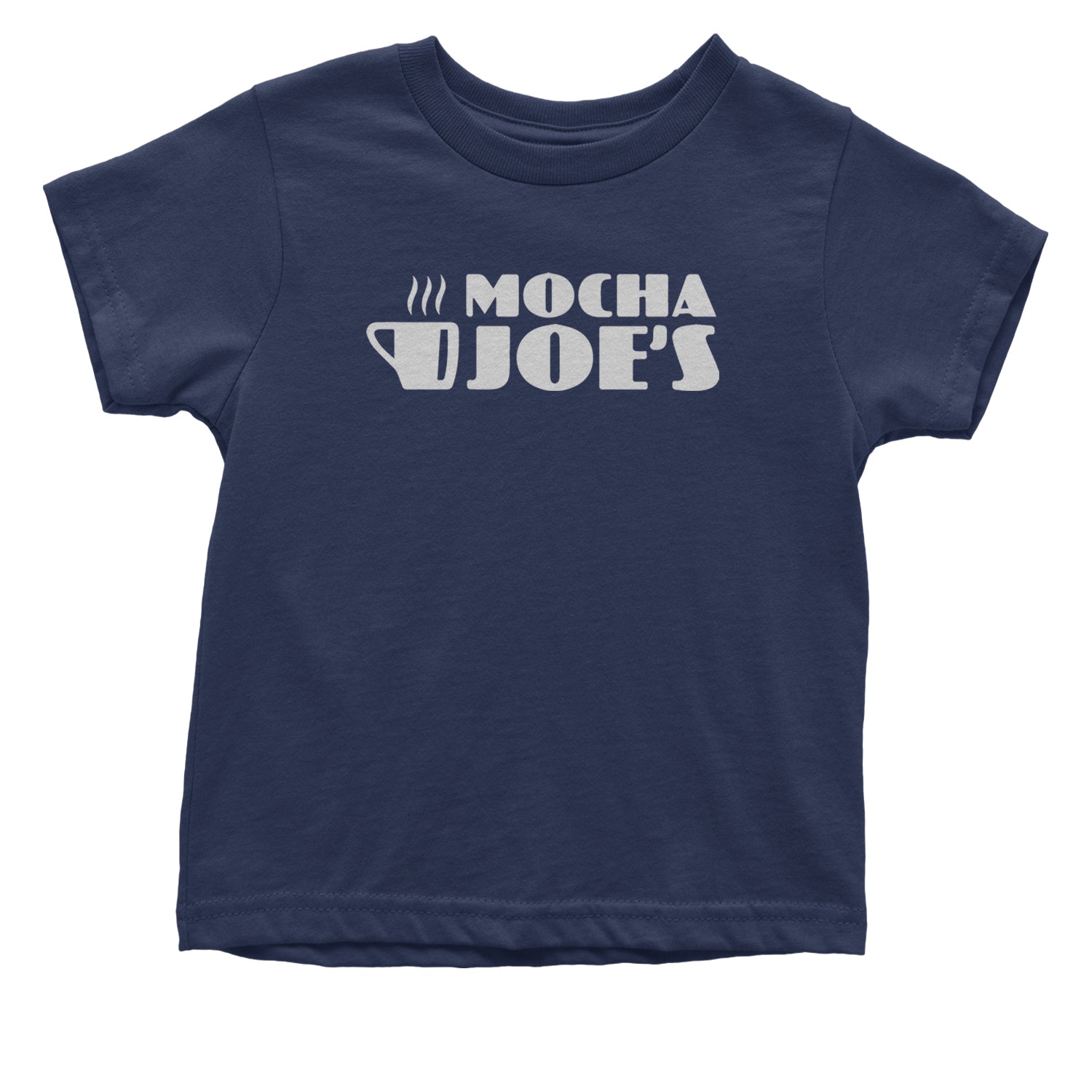 Mocha Joe's Enthusiastic Coffee Infant One-Piece Romper Bodysuit and Toddler T-shirt Navy Blue