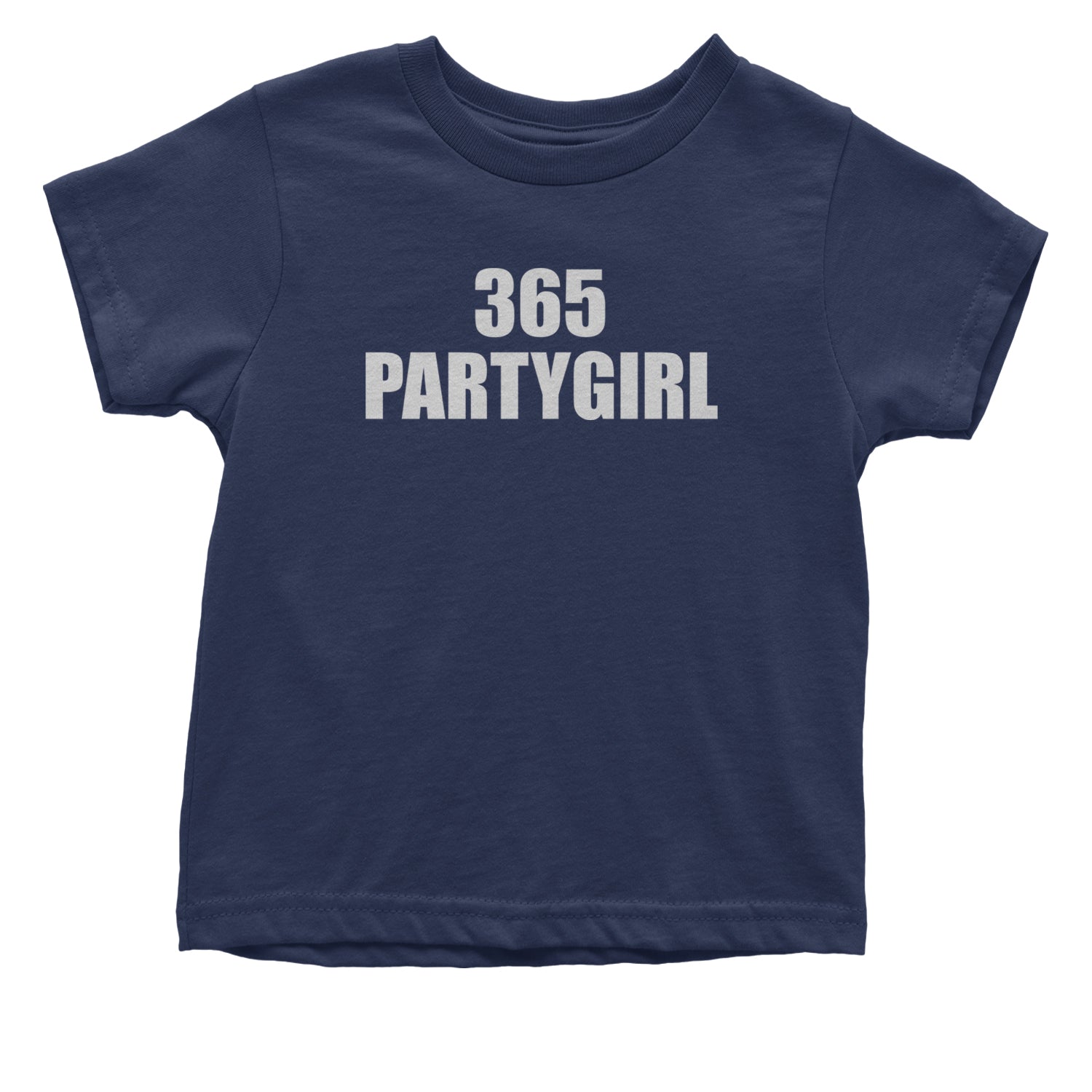 365 Party Girl Brat Girl Summer Infant One-Piece Romper Bodysuit and Toddler T-shirt Navy Blue