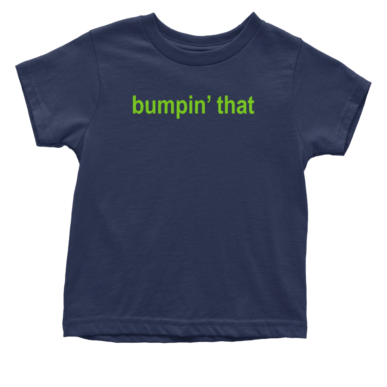 Bumpin' That Brat Music Infant One-Piece Romper Bodysuit and Toddler T-shirt Navy Blue