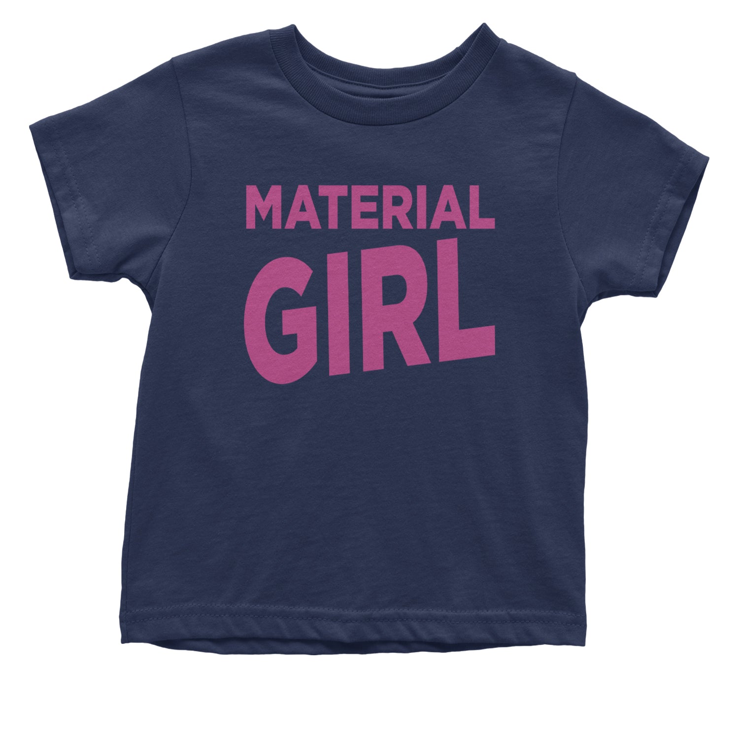 Material Girl 80's Retro Celebration Infant One-Piece Romper Bodysuit and Toddler T-shirt Navy Blue