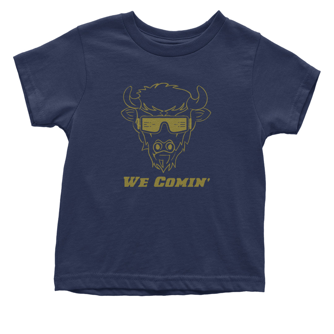 We Coming Coach Prime Colorado Infant One-Piece Romper Bodysuit and Toddler T-shirt Navy Blue