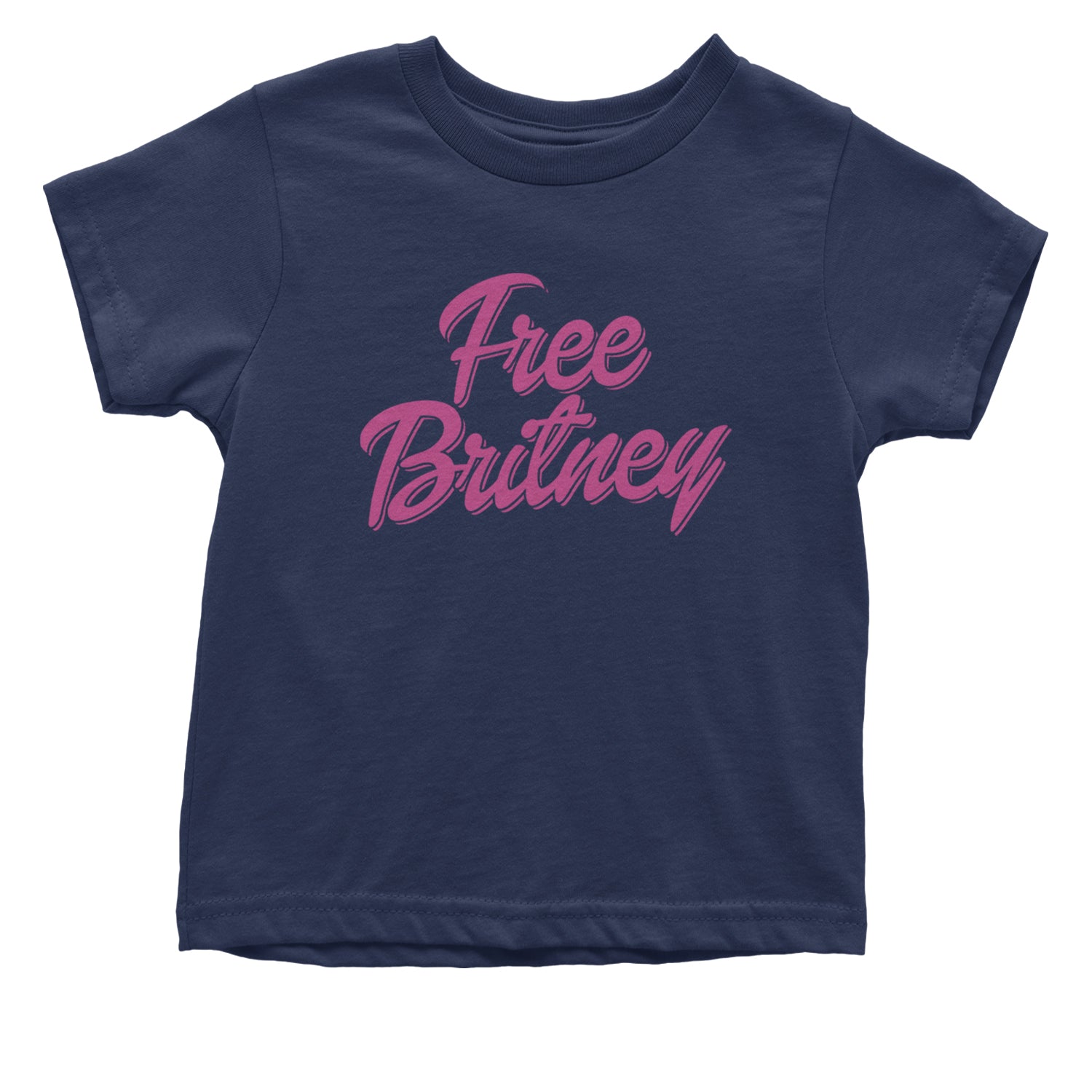 Pink Free Britney Infant One-Piece Romper Bodysuit and Toddler T-shirt Navy Blue