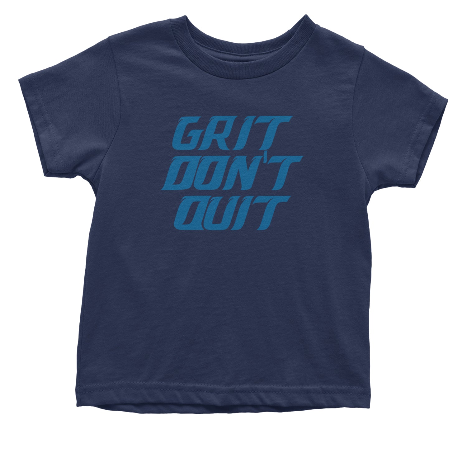 Grit Don't Quit Detroit Grit Infant One-Piece Romper Bodysuit and Toddler T-shirt Navy Blue