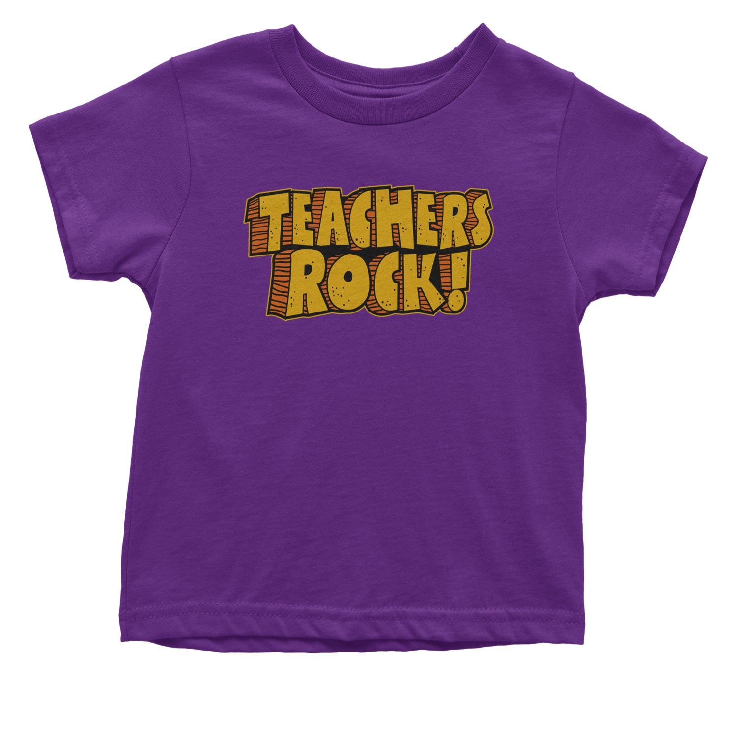 Teachers Rock Retro Infant One-Piece Romper Bodysuit and Toddler T-shirt Purple