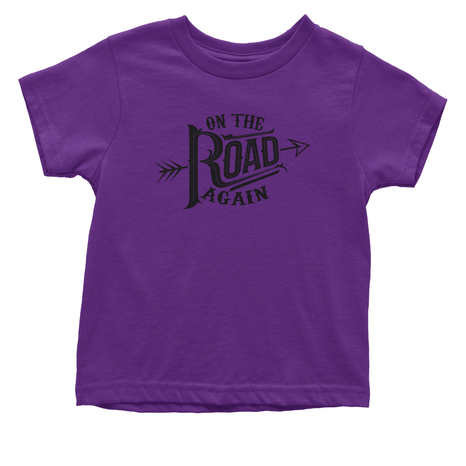 On The Road Again Hippy Country Music Infant One-Piece Romper Bodysuit and Toddler T-shirt Purple