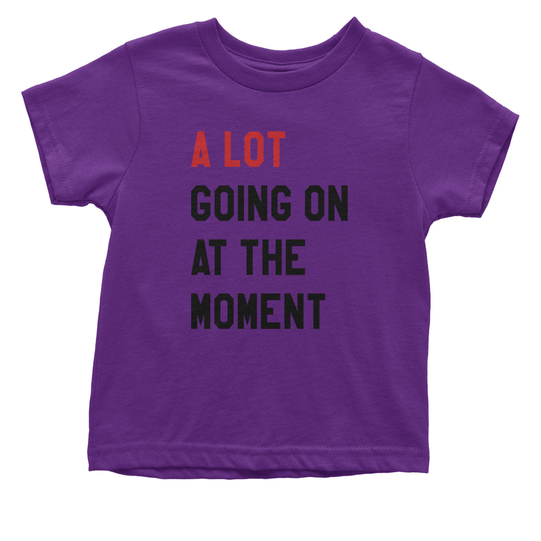 A Lot Going On At The Moment New TTPD Poet Department Infant One-Piece Romper Bodysuit and Toddler T-shirt Purple