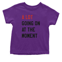 A Lot Going On At The Moment New TTPD Poet Department Infant One-Piece Romper Bodysuit and Toddler T-shirt Purple