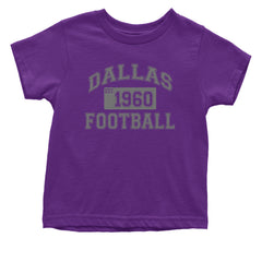 Dallas Football Established 1960 Infant One-Piece Romper Bodysuit and Toddler T-shirt Purple