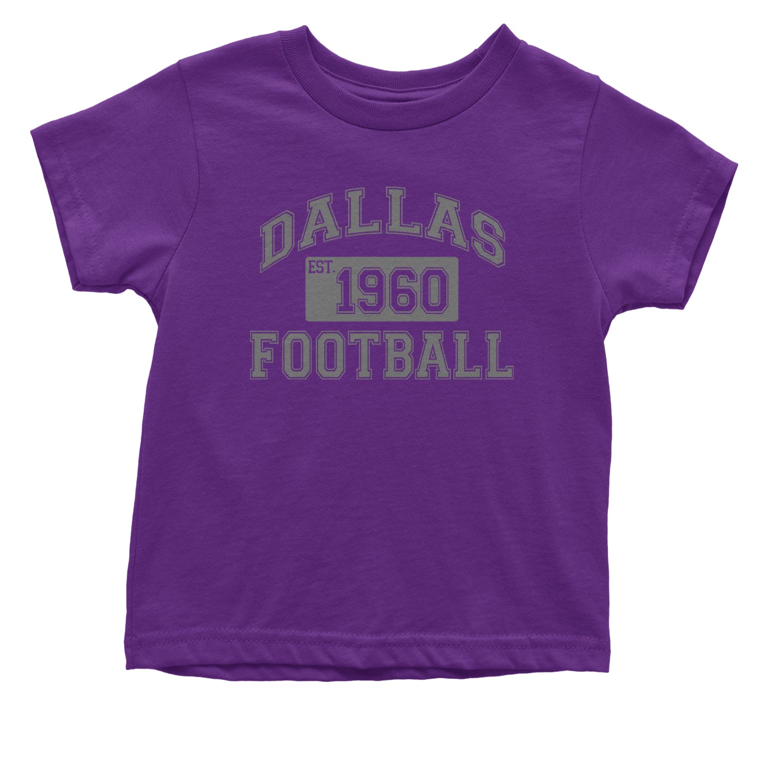 Dallas Football Established 1960 Infant One-Piece Romper Bodysuit and Toddler T-shirt Purple