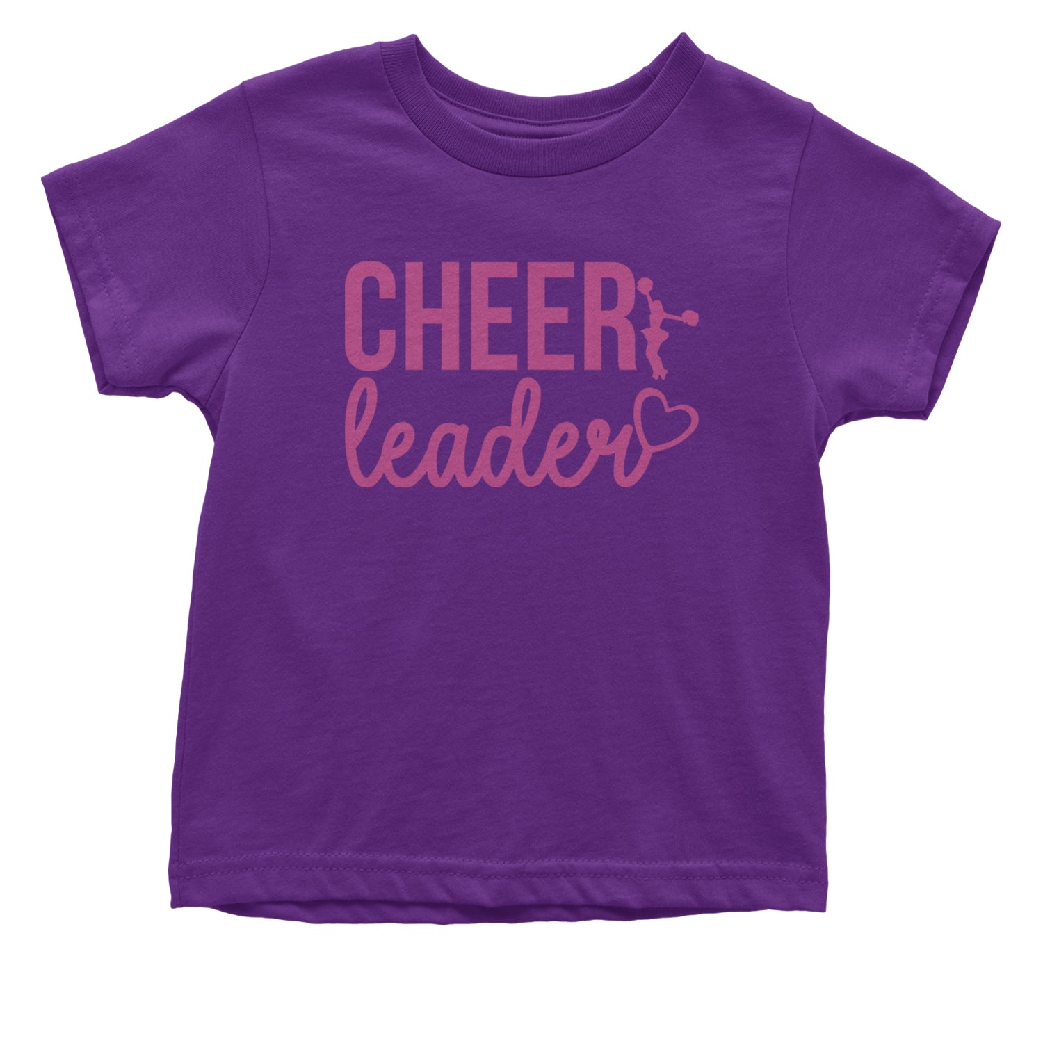 Cheerleader Heart Love Infant One-Piece Romper Bodysuit and Toddler T-shirt Purple