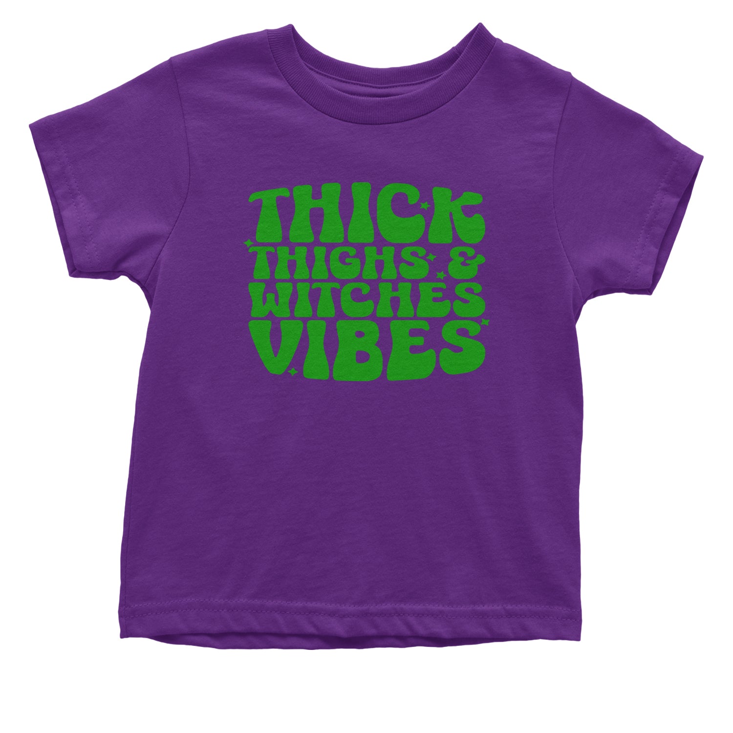 Thick Thighs And Witches Vibes Infant One-Piece Romper Bodysuit and Toddler T-shirt Purple