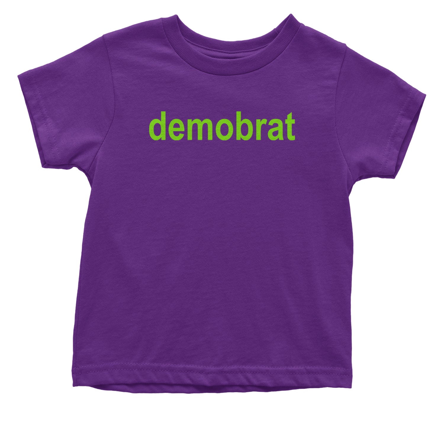 Demobrat Kamala Is Brat Vote Democrat Infant One-Piece Romper Bodysuit and Toddler T-shirt Purple