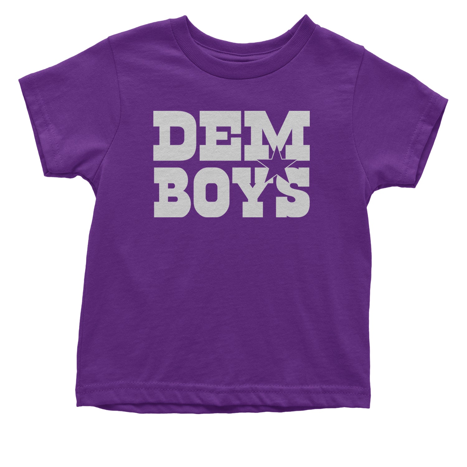 Dem Boys Dallas Football Infant One-Piece Romper Bodysuit and Toddler T-shirt Purple