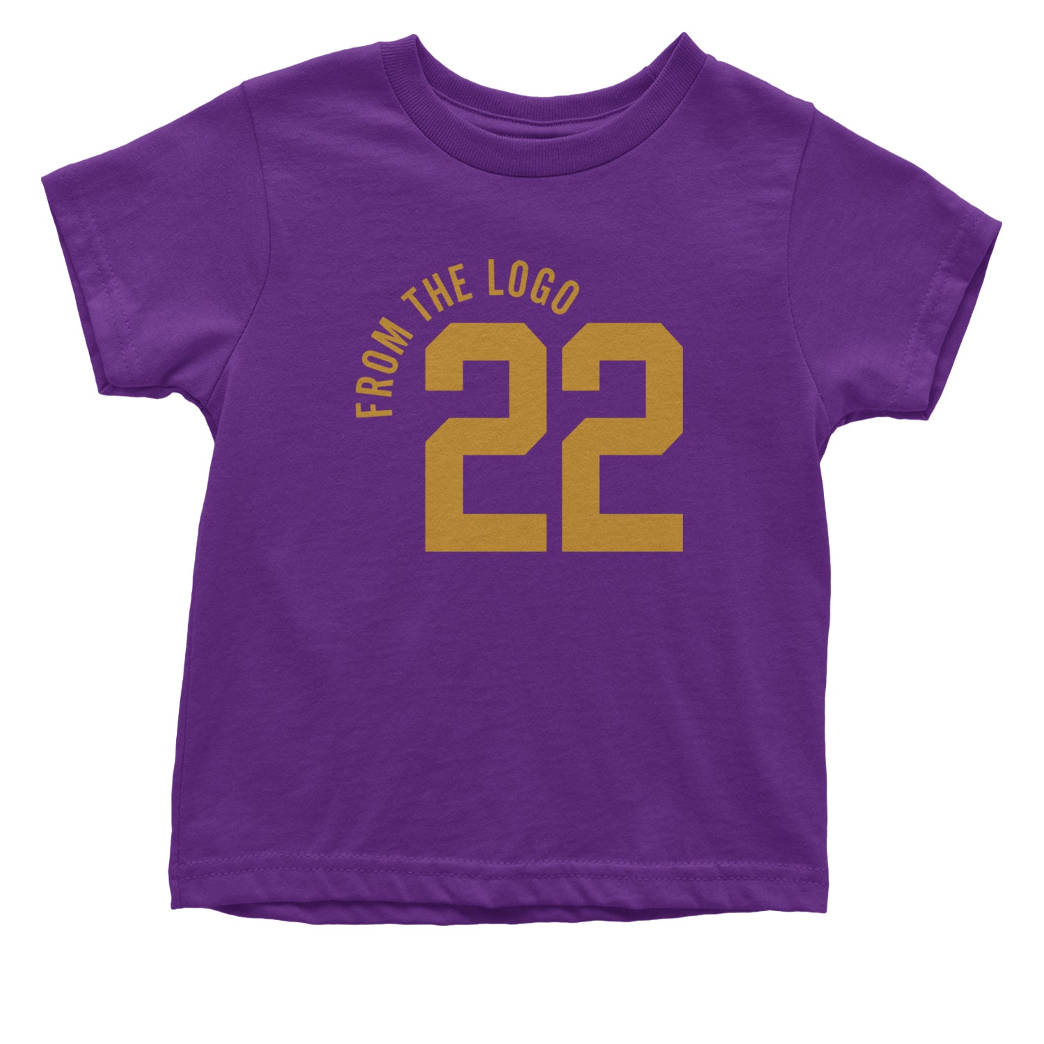 From The Logo #22 Basketball Infant One-Piece Romper Bodysuit and Toddler T-shirt Purple