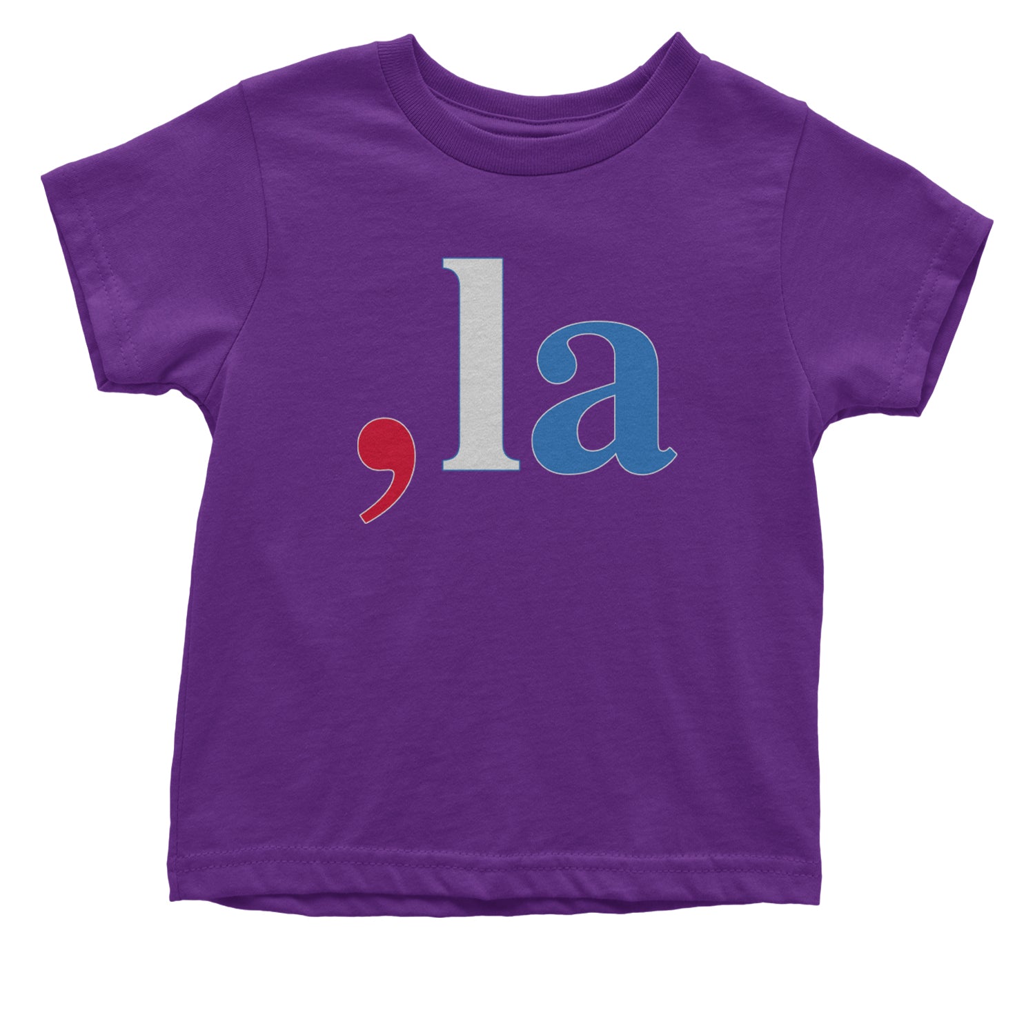 Comma-La - Support Kamala Harris For President 2024 Infant One-Piece Romper Bodysuit and Toddler T-shirt Purple