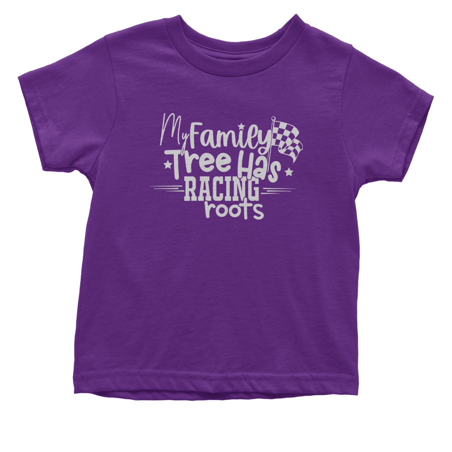 My Family Tree Has Racing Roots Infant One-Piece Romper Bodysuit and Toddler T-shirt Purple