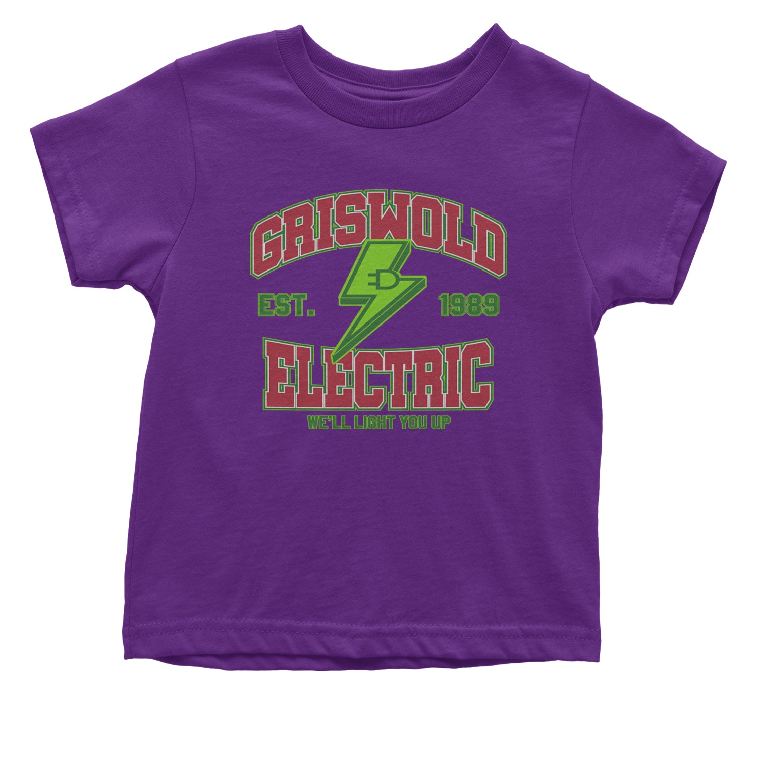 Griswold Electric We'll Light You Up Infant One-Piece Romper Bodysuit and Toddler T-shirt Purple