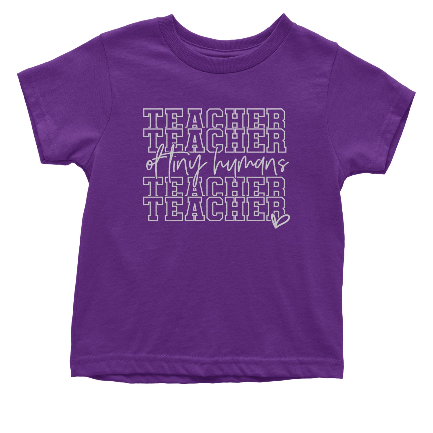 Teacher Of Tiny Humans Infant One-Piece Romper Bodysuit and Toddler T-shirt Purple