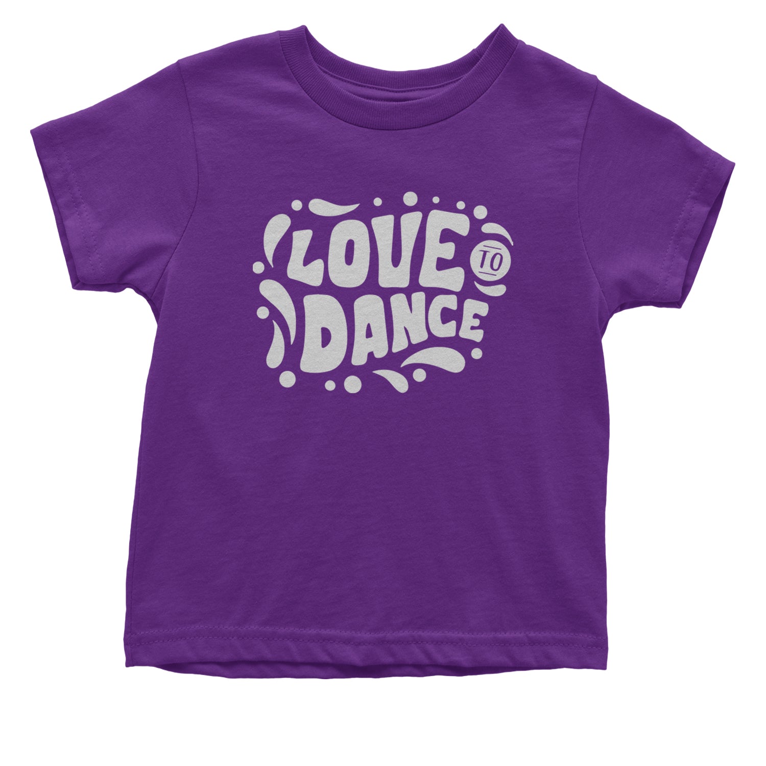 Love To Dance Infant One-Piece Romper Bodysuit and Toddler T-shirt Purple