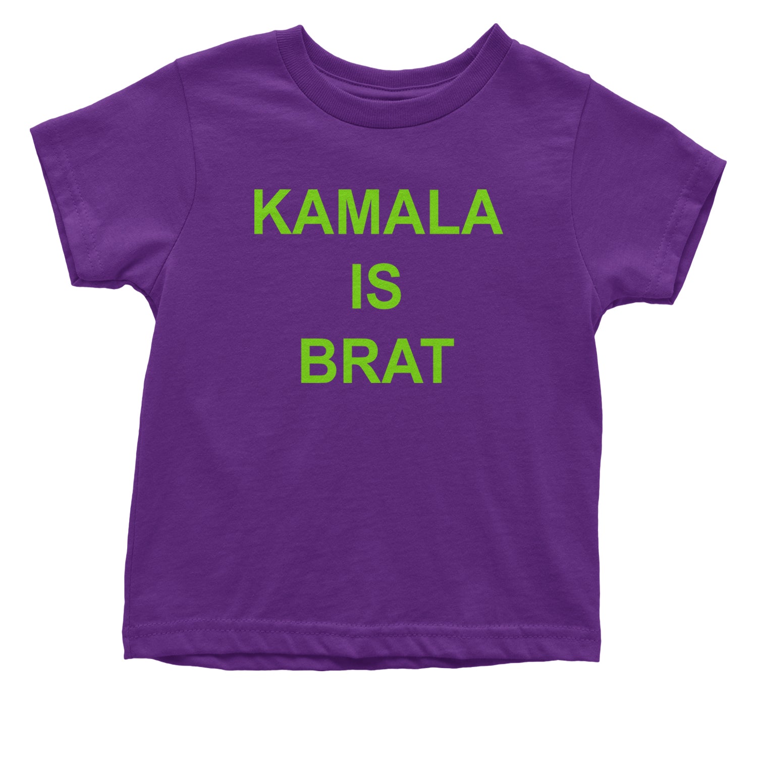 Kamala Is Brat - President Harris 2024 Infant One-Piece Romper Bodysuit and Toddler T-shirt Purple