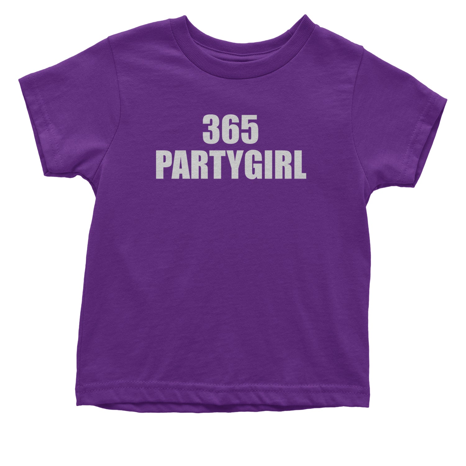 365 Party Girl Brat Girl Summer Infant One-Piece Romper Bodysuit and Toddler T-shirt Purple