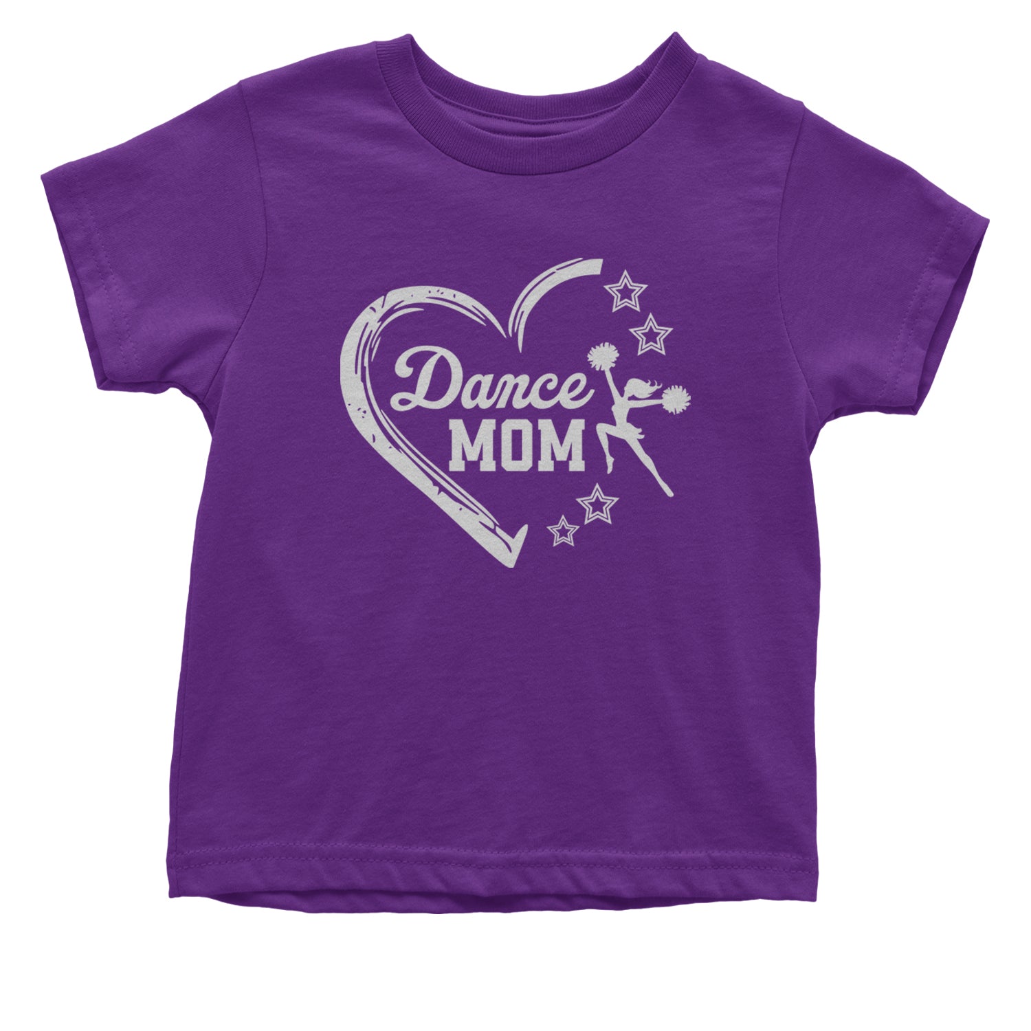 Heart Dance Mom Love Infant One-Piece Romper Bodysuit and Toddler T-shirt Purple