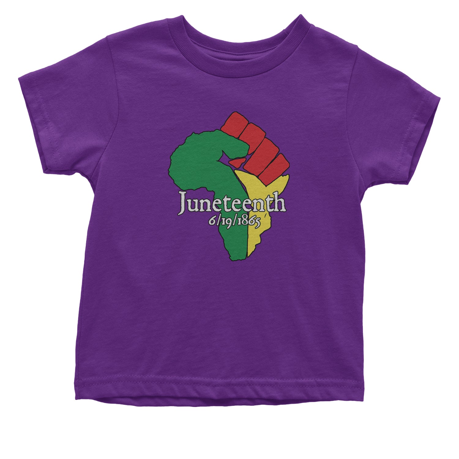 Juneteenth Raised Fist Africa Celebrate Emancipation Day Infant One-Piece Romper Bodysuit and Toddler T-shirt Purple