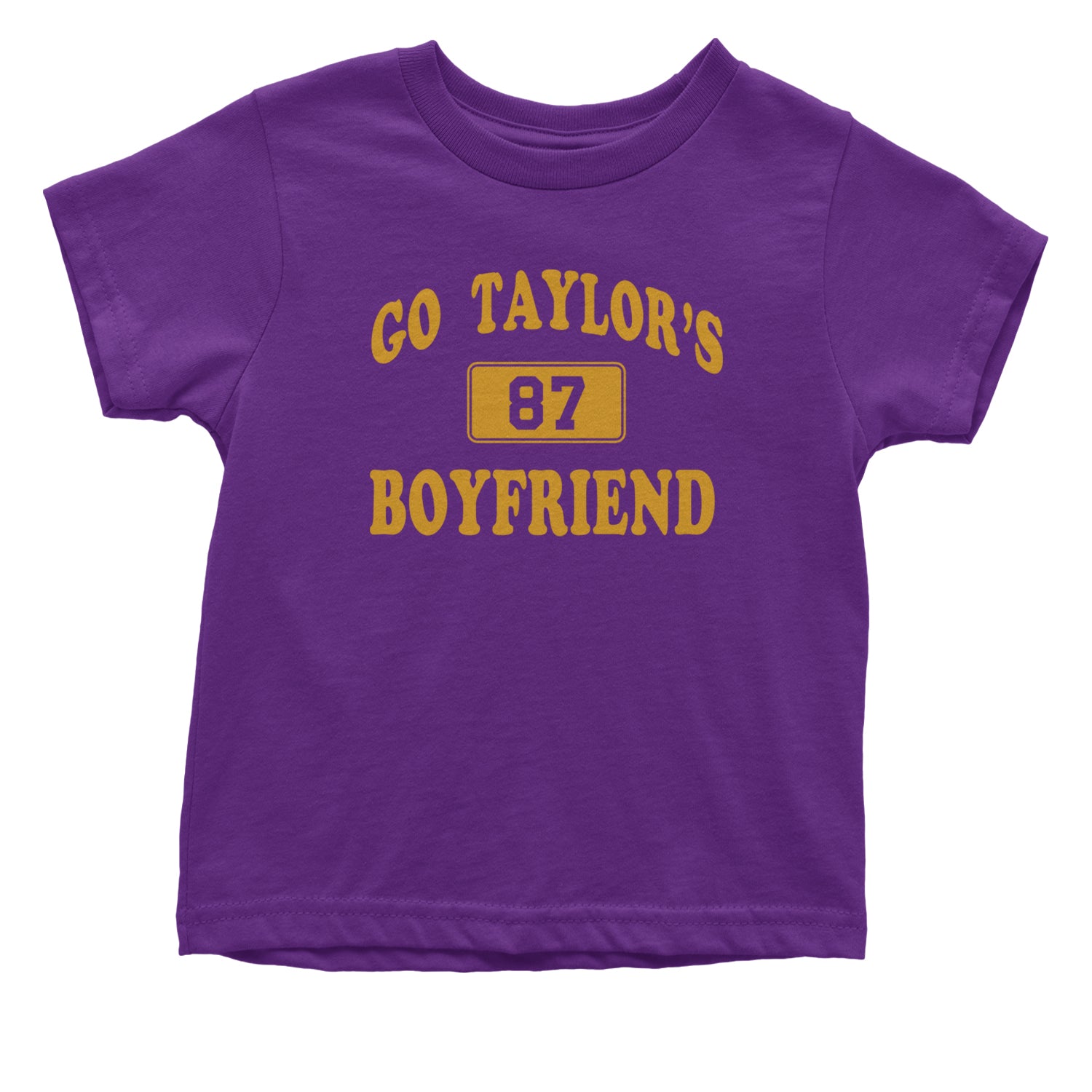 Go Taylor's Boyfriend Kansas City Infant One-Piece Romper Bodysuit and Toddler T-shirt Purple